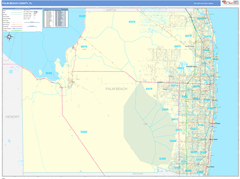 Palm Beach County, FL Digital Map Basic Style